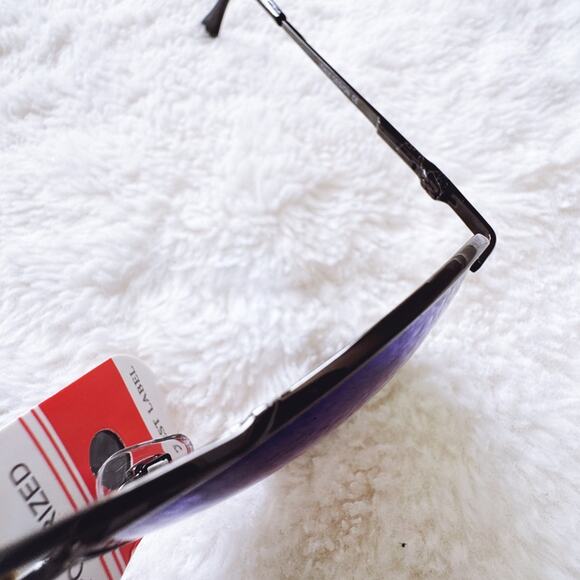 Freya Blue w/Black Rim Mirrored Sunglasses - Picture 5 of 15